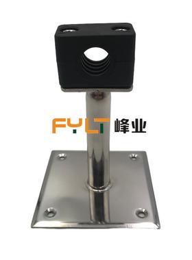 304带防尘盖静电可调胶木管支架方板洁净室 塑料管夹不锈钢支撑架