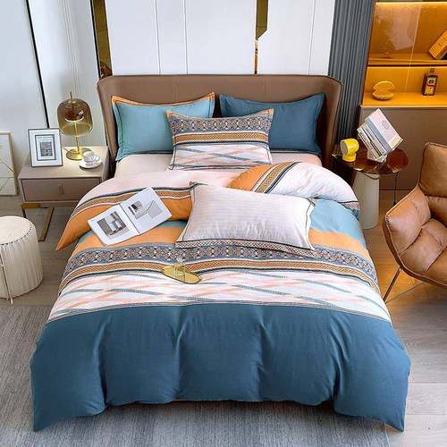 床上磨毛全棉春秋床单被套加厚面料四件套纯棉学生宿舍套件