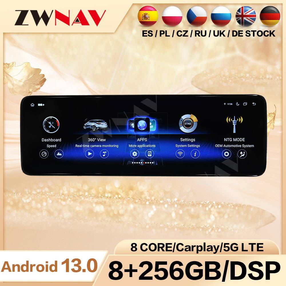 适用于奔驰C/V/X级W205改装14.9寸15-18新款中控屏全景导航一体机