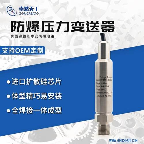 防爆精巧压力变送器不锈钢防腐扩散硅压缩机专用可替代ashcroft