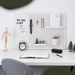 立式桌面洞洞板支架置物架办公书桌上夹式固定器边缘挡板