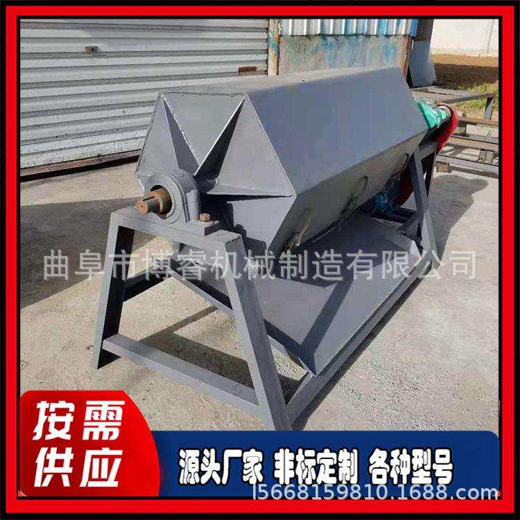 六角边滚筒式金属抛光打磨机器 铁件去毛刺机 火烧铁研磨机