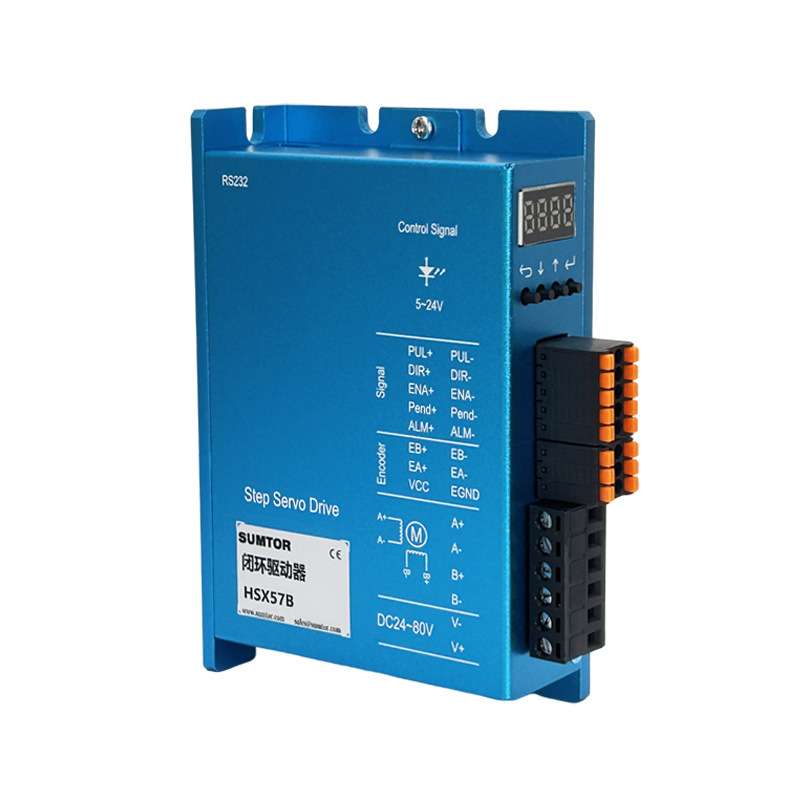 三拓57/60/86闭环步进电机驱动器HSX57B/HSX86B数字显示HBS控制器
