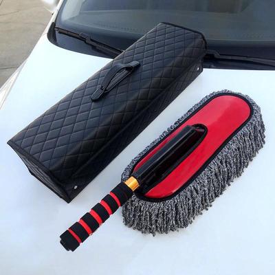 B6Y汽车拖把高挡不掉毛蜡刷可伸缩软毛蜡油车刷除尘擦车掸子扫雪