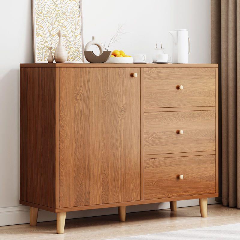 五斗柜收纳柜卧室储物柜立柜抽屉柜一体靠墙置物柜客厅电视柜边柜