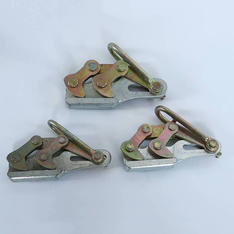 输电线缆工具钢绞线卡头双桃卡线器导线地线紧线夹钢丝绳夹头