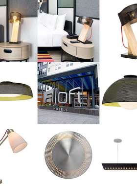 Aloft壁灯吊灯台灯酒店大堂现代简约卧室床头酒店客房灯具