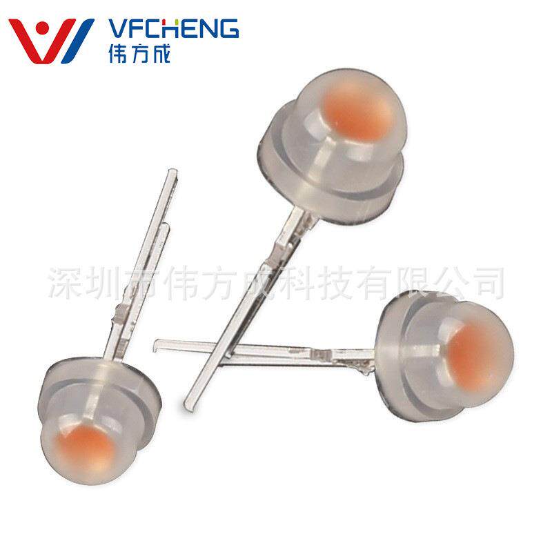 厂家直销9V草帽粉红色5mm短脚高压LED灯珠三安F5直插发光二极管