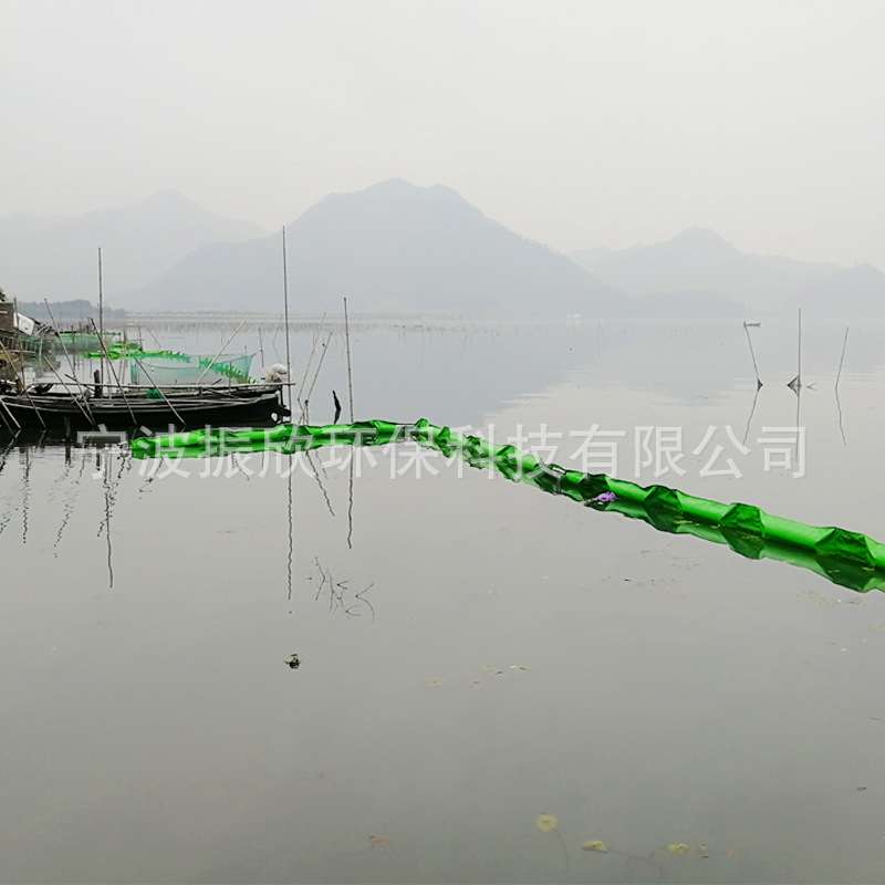 水体软围隔 防污帘 PVC绿色防污屏 水体围隔 宁波厂家围油栏 浮漂