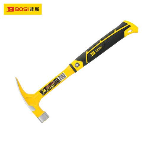 波斯工具 减震直角羊角锤 16oz 带榔头铁锤拔钉安全锤专业钉锤