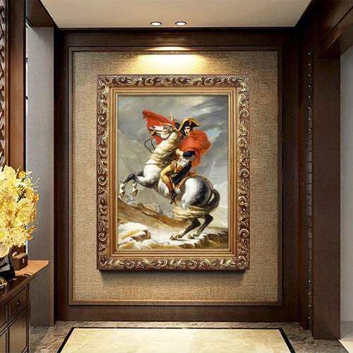 欧式客厅装饰画卧室玄关挂画过道书房人物画墙壁画美式拿破仑画像