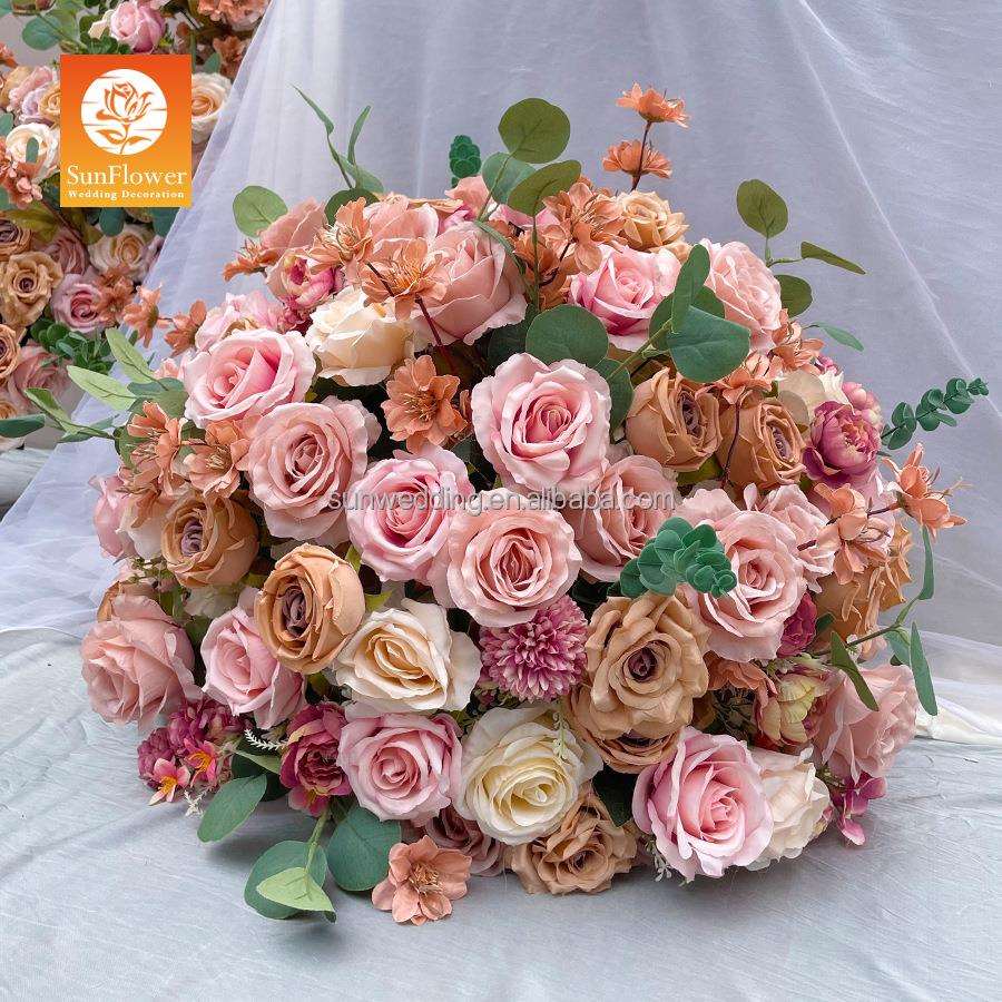 婚礼用仿真花束绣球花牡丹家居客厅装饰假花绢花餐桌茶几花艺摆放