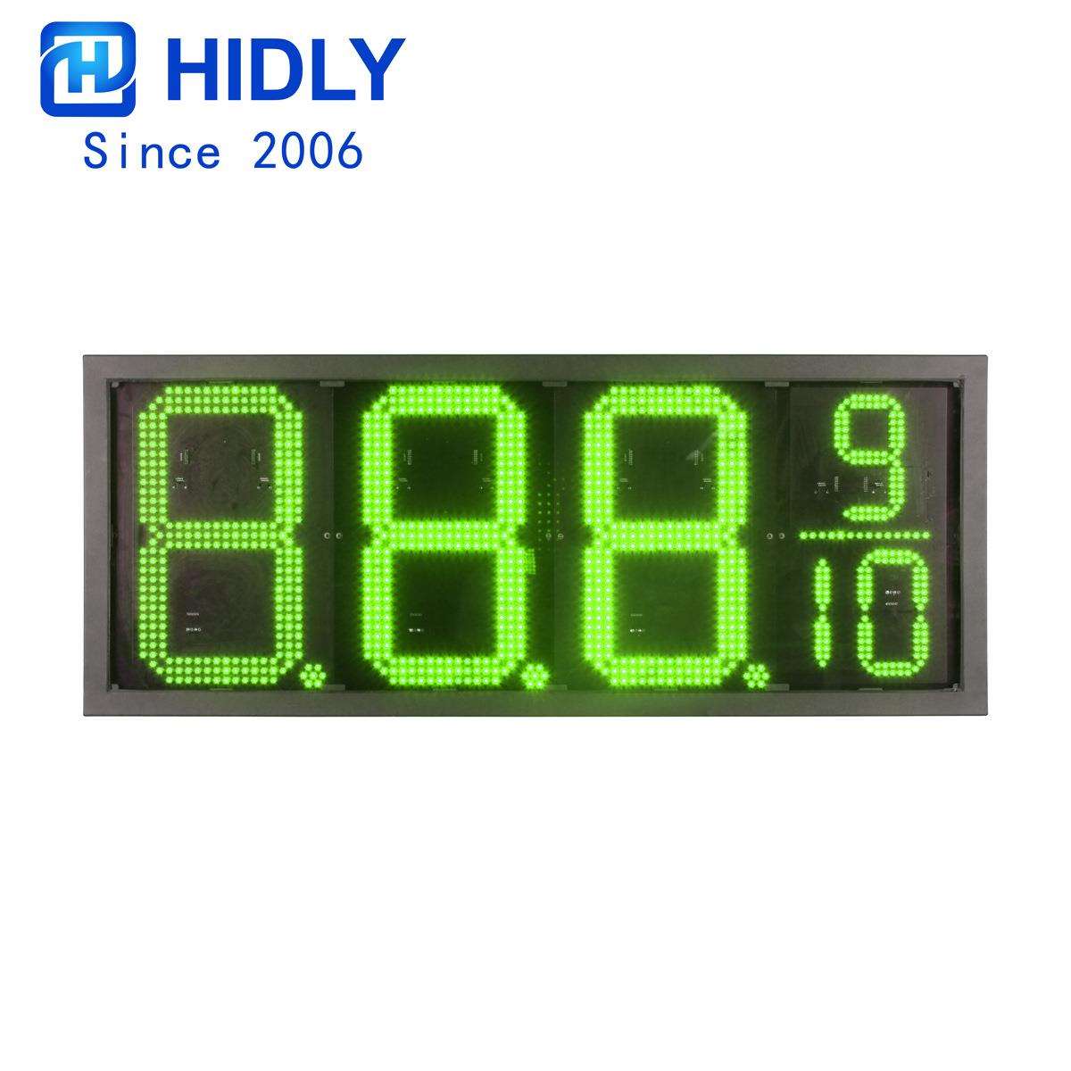 led油价显示牌商16寸绿色8889油价牌LED数字模组