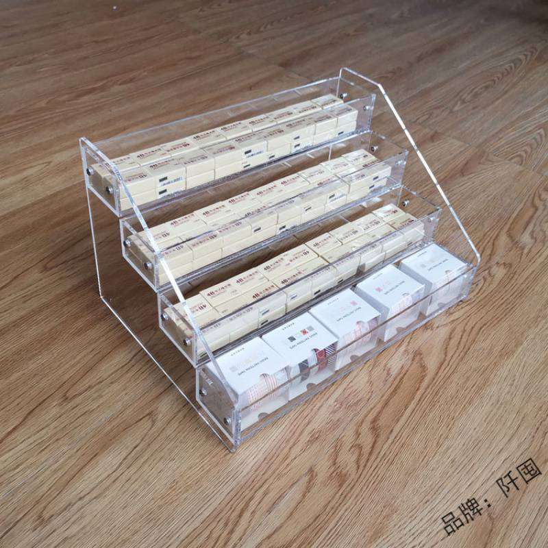。亚克力透明多层和纸胶带收纳架桌面整理MT胶带柜和纸胶带手账架