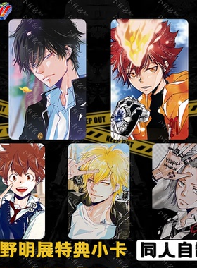 家庭教师天野明展特典小卡云雀恭弥小卡沢田纲吉同人自制周边全套