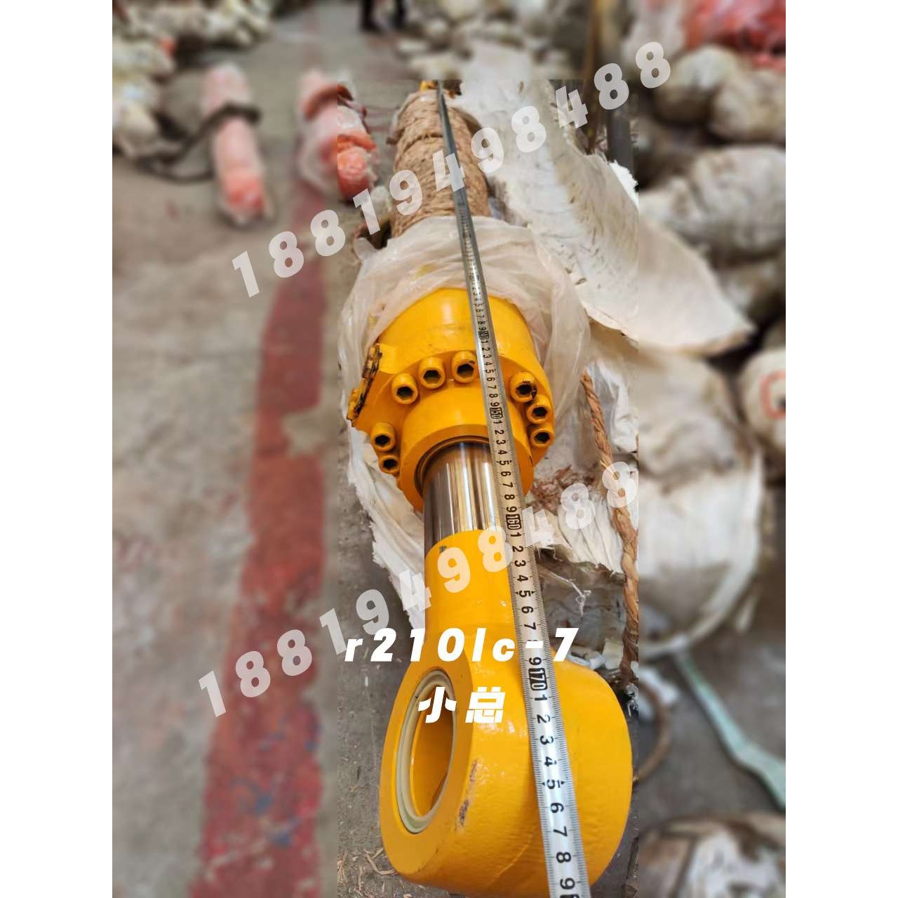 现代R385/455-7/485-9/500-7铲斗杆缸筒油封大中小臂油缸总成活塞