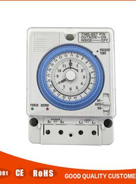 机械式时控开关TB35N替代台湾三实TB35-N定时器 AC100-240V节能定