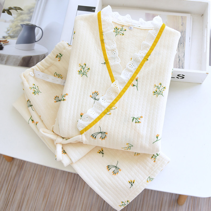 空气棉月子服春秋款产后纯棉碎花哺乳孕妇睡衣加厚产妇大码家居服,孕妇装/孕产妇用品/营养,家居服套装,淘宝优惠券,粉丝福利购,淘宝优惠卷