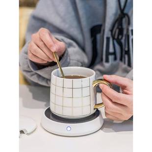 55℃度暖暖杯加热杯子家用热牛奶神器自动恒温水杯底座垫保暖杯垫
