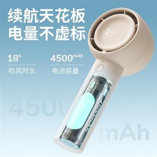 随身小型迷你无叶涡轮充电超静音电风扇儿童手拿 手持小风扇便携式