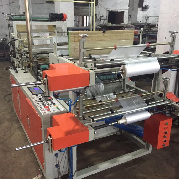 全自动热封热制袋切机连制卷圾袋袋机垃废料架收卷机电HUM脑控制