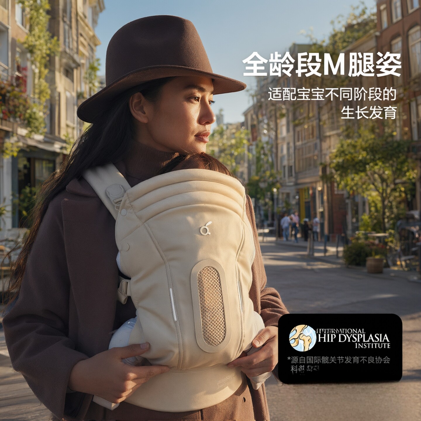 两只兔子轻便透气前抱式背带