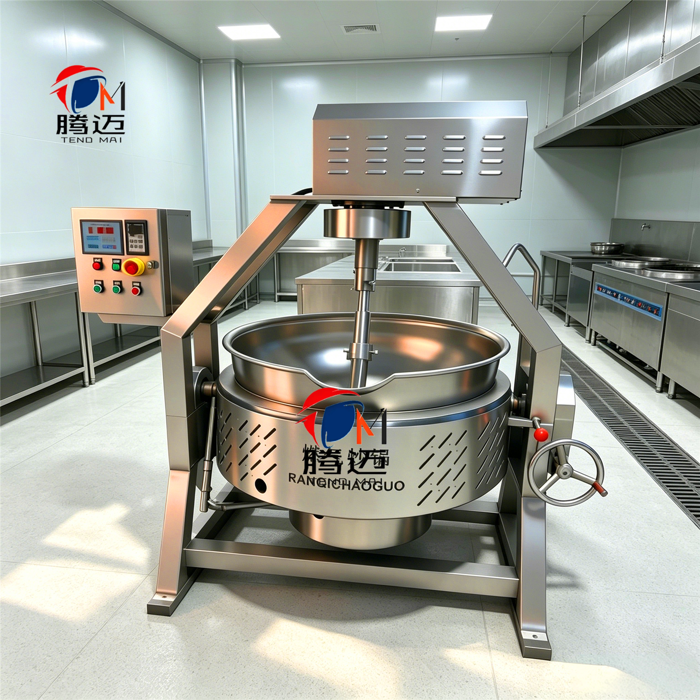 全自动行星搅拌炒锅火锅底料炒料汤炉/夹层锅/熬煮锅