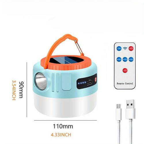 1pc Solar Camping Lantern Tent Lights Rechargeable露营帐篷灯