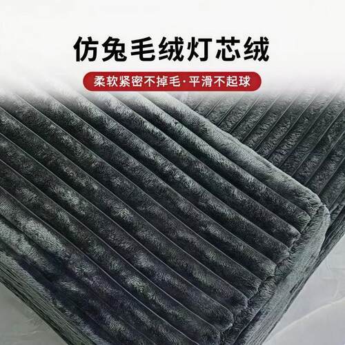 跨境压缩沙发仿兔毛灯芯绒免安装现代家用客厅展厅组合型沙发