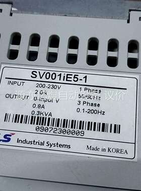 拆机LS变频器，SV001iE5-1，成色， 面上缺盖