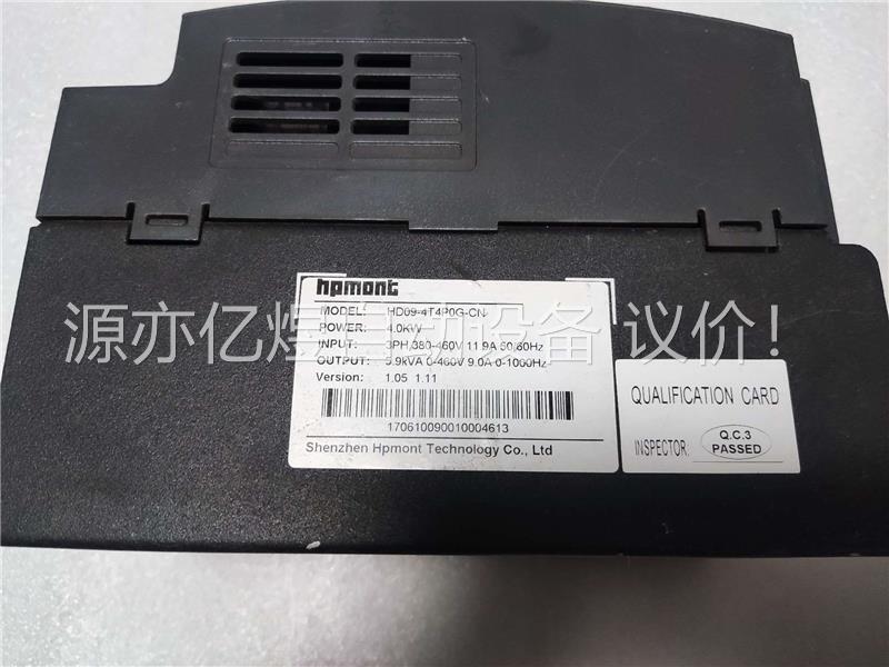 拆机海浦蒙特变频器，HD09-4T4P0G-CN，4KW，3(议价)