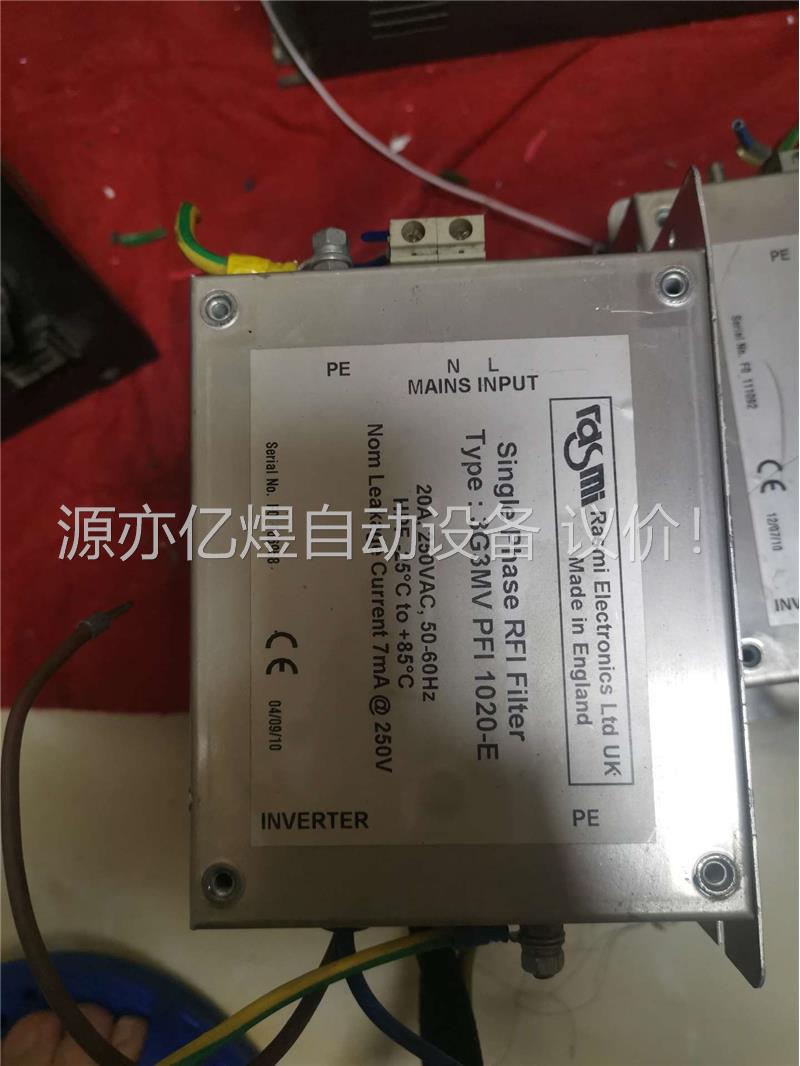 拆机FASMI变频器滤波器3G3MV-PFI1020-E 实(议价)