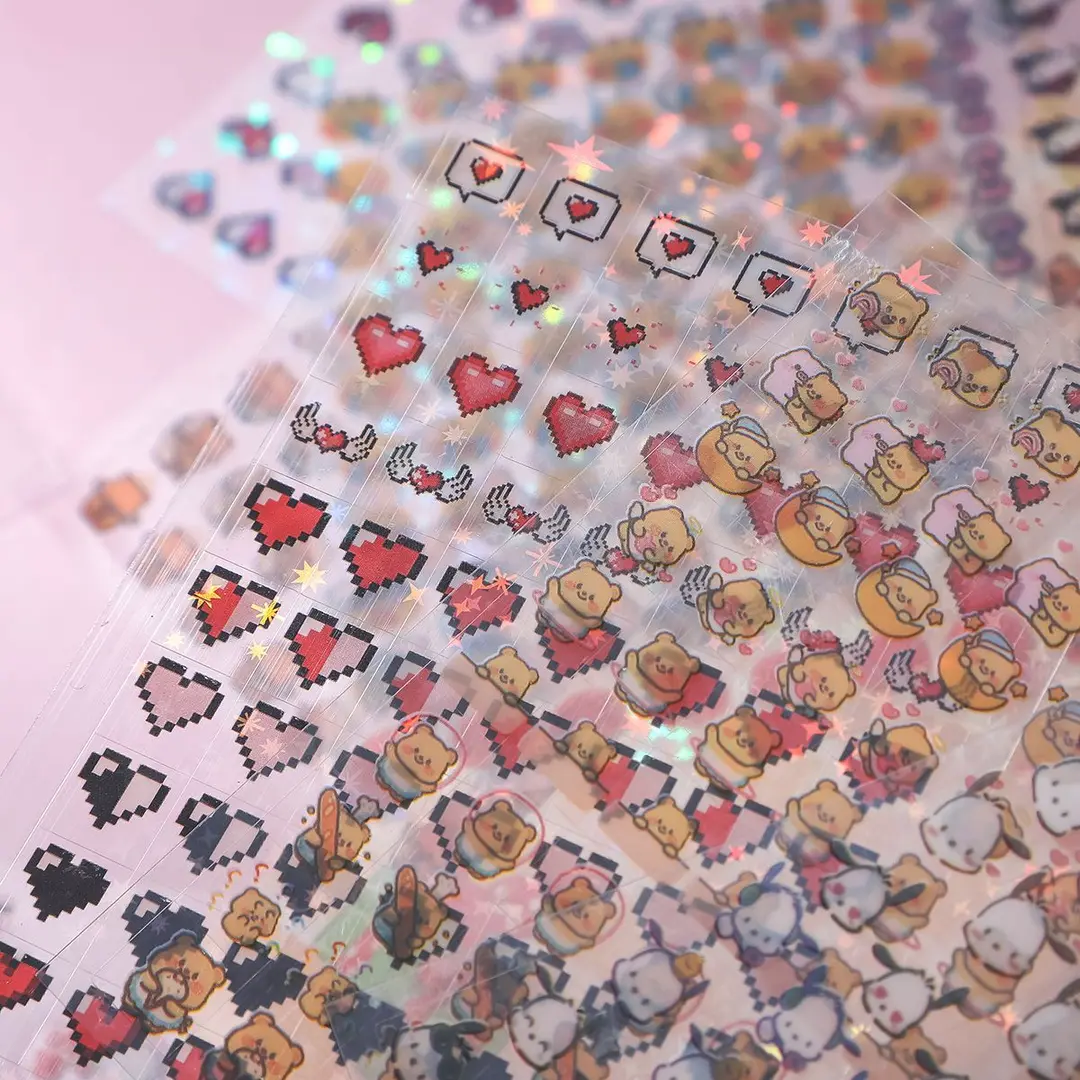 吉伊咔哇儿童迷你小鼻噶贴纸卡通ins高颜值手账素手机壳美甲贴纸