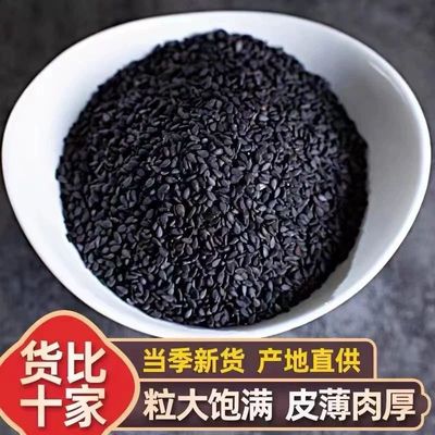 特级黑芝麻生的广东农家纯天然炒熟生黑芝麻免洗杂粮新货500g芝麻