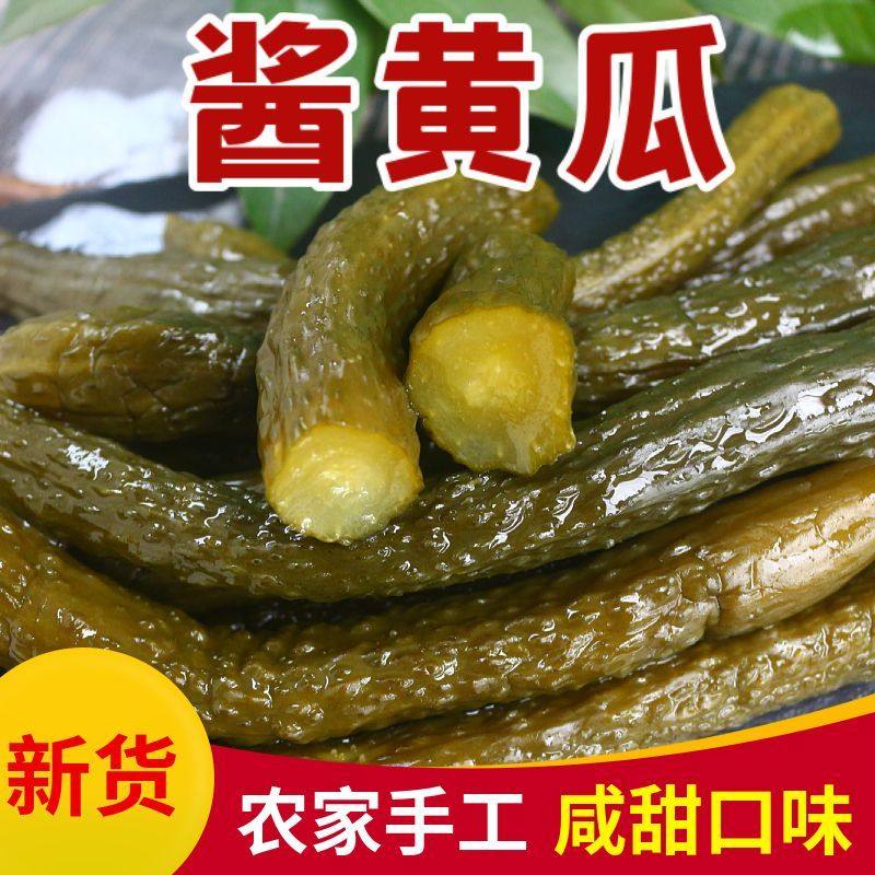 酱黄瓜香脆甜500g袋装瓶装下饭菜咸菜酱菜罐装即食开胃菜腌黄瓜段