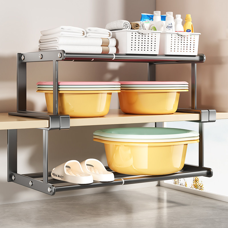 新款洗脸盆收纳架子浴室柜下分层盆子收纳架卫生间置物架各种神器,家庭/个人清洁工具,浴室角架/置物架,淘宝优惠券,粉丝福利购,淘宝优惠卷