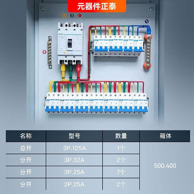 定制成套配电箱三相四线低压开关控制柜强电布线箱家用照明电源箱