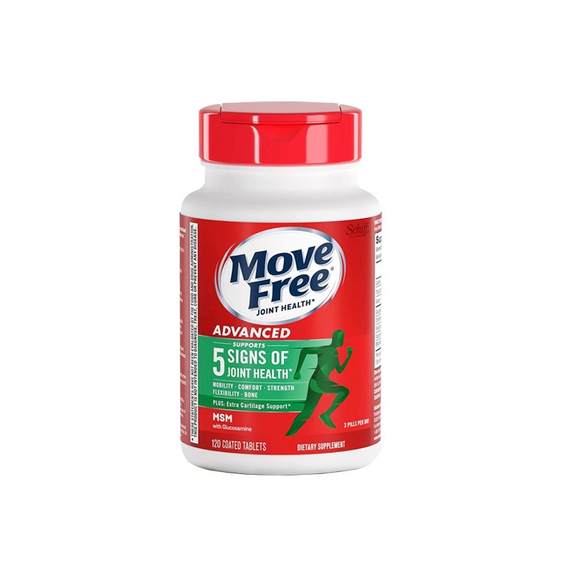 SCHIFF/旭福 Move Free 益节 氨糖维骨力葡萄糖MSM绿盒120粒/瓶