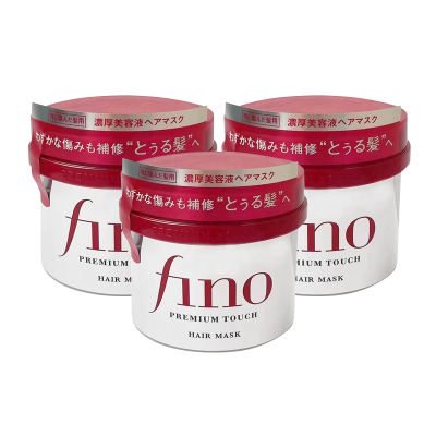 Fino 发膜 美容液护发素 发膜 230g 3瓶