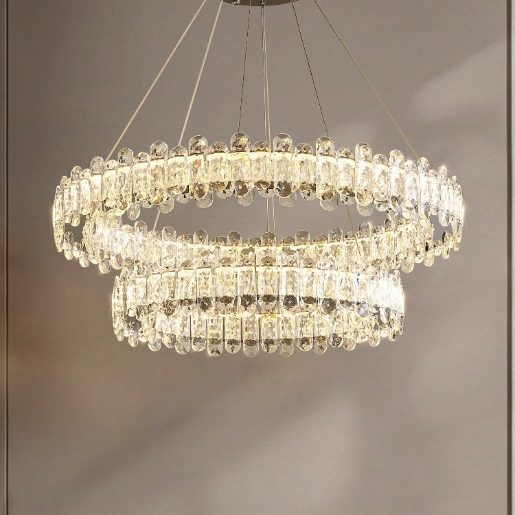 轻奢水晶吊灯客厅灯具2024年新款网红卧室灯样板房简约圆环餐厅灯,电子元器件市场,电线扎带/束线带,淘宝优惠券,粉丝福利购,淘宝优惠卷
