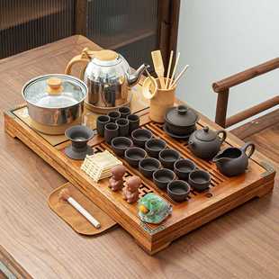 家用客厅整套上水一体功夫泡茶台烧水壶茶盘简约 茶具套装