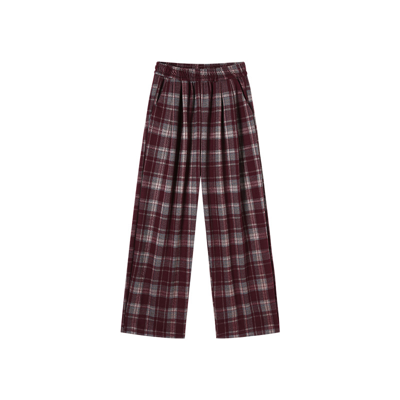 1-23H  加绒格子阔腿裤  2022,女装/女士精品,休闲裤,淘宝优惠券,粉丝福利购,淘宝优惠卷