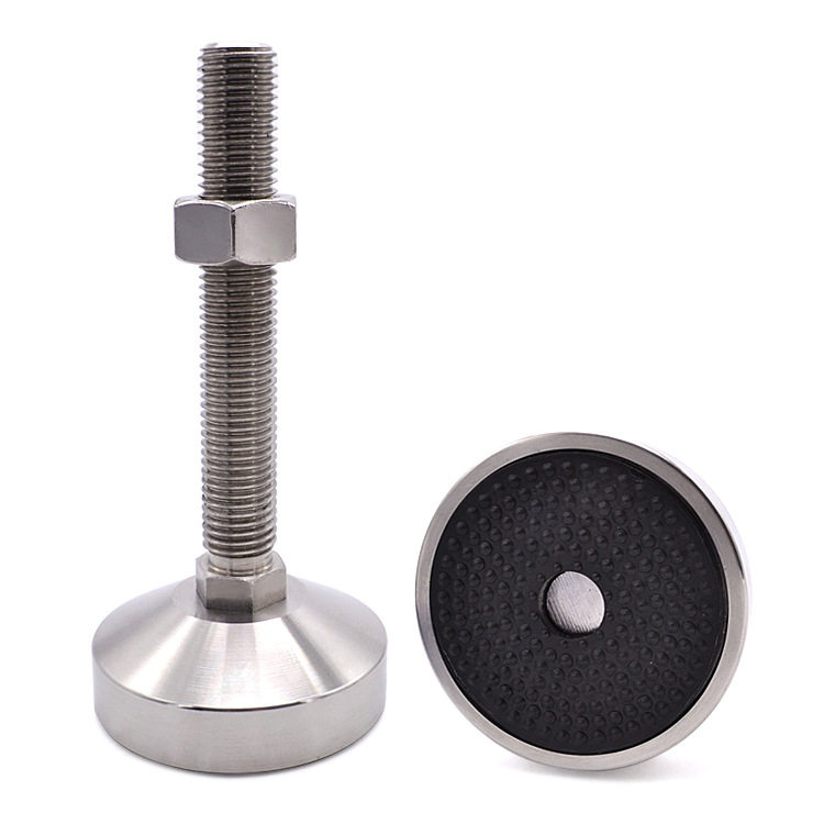 FT-80S工业304不锈钢重型脚杯调整固定支撑脚水平调节脚座m16m20