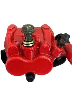 红色卡钳 刹车卡钳带刹车片的后盘配件适配50cc-250cc ATV四人卡