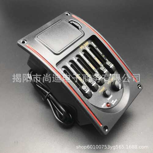 民谣吉他拾音器 PS-500 EQ均衡器五段木吉它拾音器扩音器硬棒彩屏