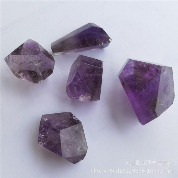 厂家直供天然原石紫晶不规则形状水晶摆件家居办公室装饰品批发