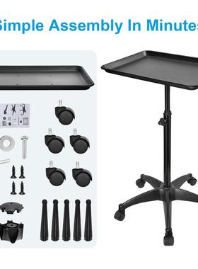 新款美发托盘可移动置物架发廊专用多功能收纳置物手推车