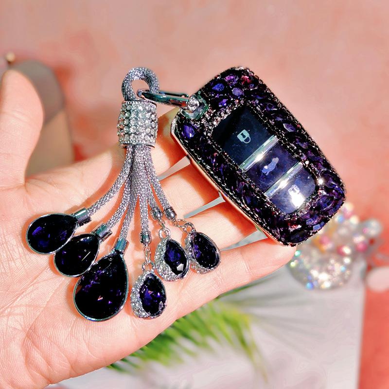 适用长安CS75钥匙套CS55壳CS35锐程CC睿骋悦翔V7逸动汽车包扣女钻