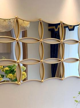 wallmirror挂组合镜客厅沙发金色挂墙镜轻奢装饰镜壁挂bigmirror