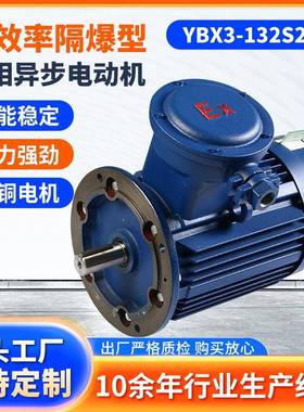 江苏大中YBX3-132S2-2隔爆型三相异步电机7.5KW防爆电机异步电机